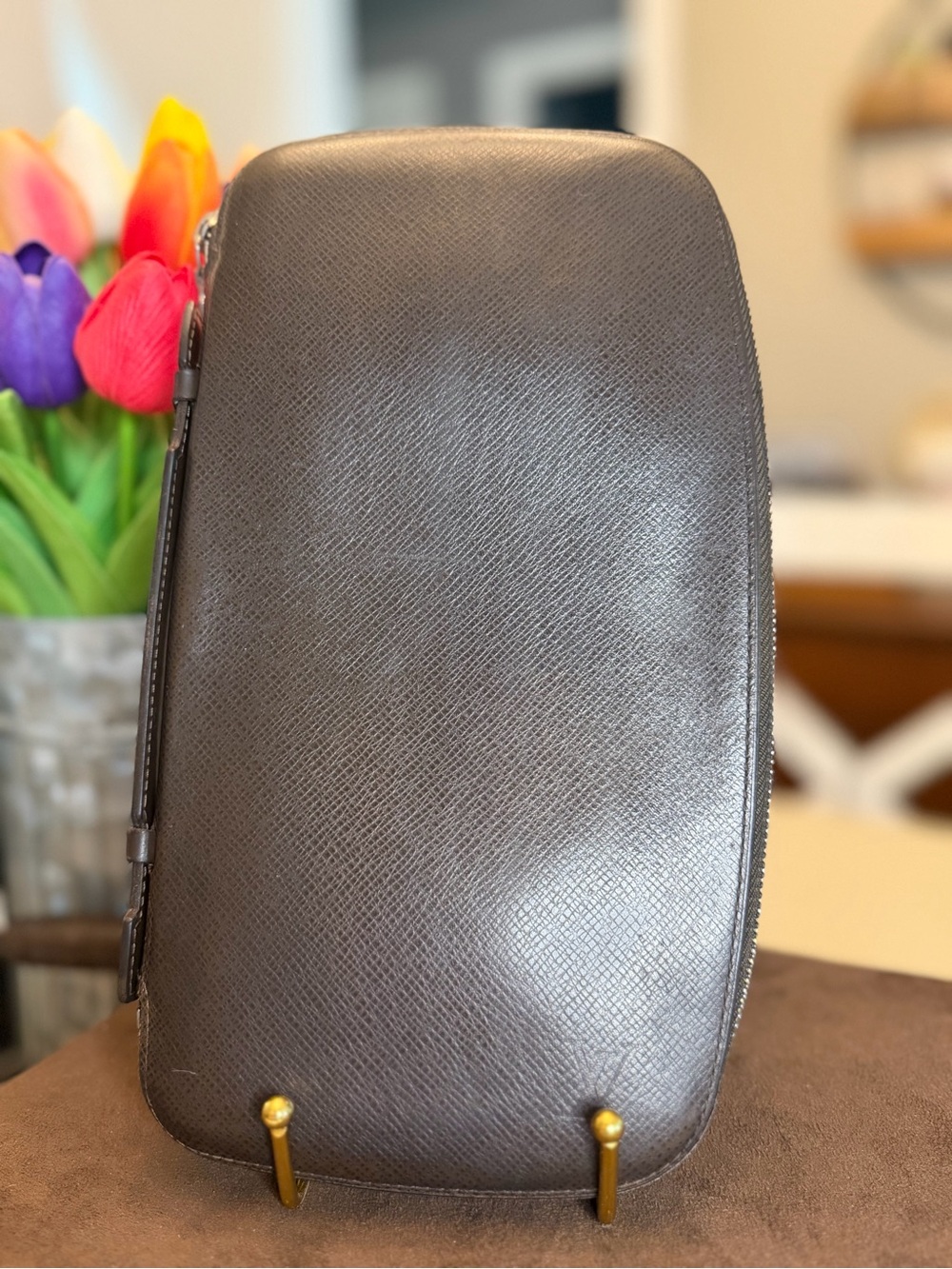 Louis Vuitton Atoll Organizer in Grizzli Brown Taiga Leather